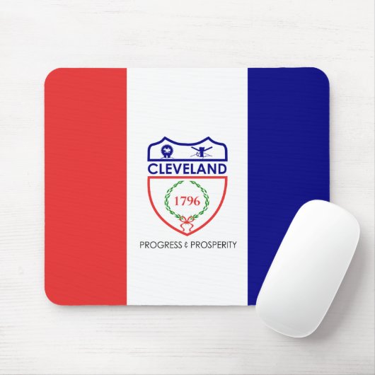 Flagge von Cleveland, Ohio Mouse Pad Mousepad (Mit Mouse)