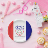 Flagge von Cleveland, Ohio-Papierplatte Pappteller (Party)