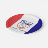 Flagge von Cleveland, Ohio-Papierplatte Pappteller (Schrägansicht)