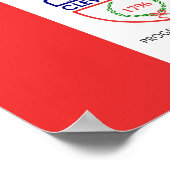 Flagge von Cleveland, Ohio Poster (Ecke)