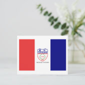 Flagge von Cleveland, Ohio Postkarte (Stehend Vorderseite)