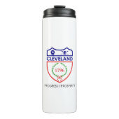 Flagge von Cleveland, Ohio Thermal Tumbler Thermosbecher (Vorderseite)