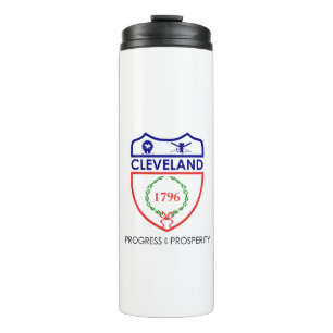 Flagge von Cleveland, Ohio Thermal Tumbler Thermosbecher