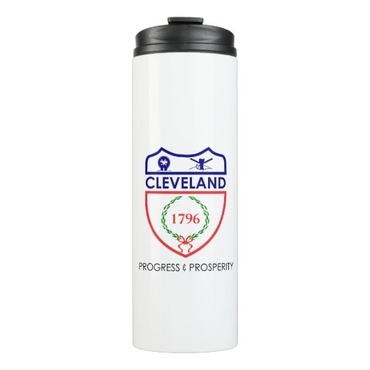 Flagge von Cleveland, Ohio Thermal Tumbler Thermosbecher (Vorderseite)