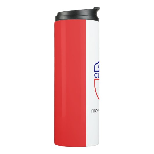 Flagge von Cleveland, Ohio Thermal Tumbler Thermosbecher (Nach links gedreht)