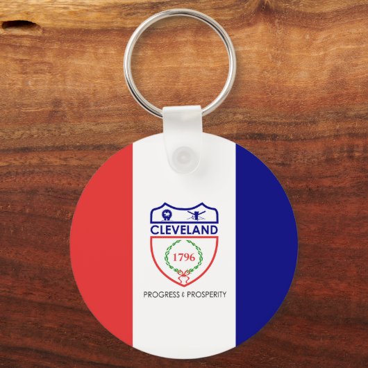 Flagge von Cleveland, Schlüsselanhänger Ohio (Vorderseite)