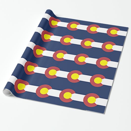 Flagge von Colorado Geschenkpapier (Ungerollt)