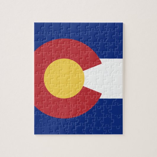 Flagge von Colorado Puzzle (Vertikal)