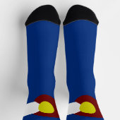 Flagge von Colorado Socken (Oben)