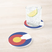 Flagge von Colorado Untersetzer (Seite)