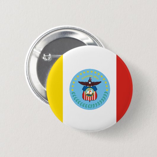 Flagge von Columbus, Ohio Button (Vorne & Hinten)