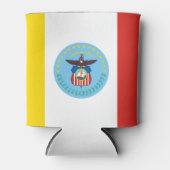 Flagge von Columbus, Ohio Can Cooler Dosenkühler (Vorderseite)
