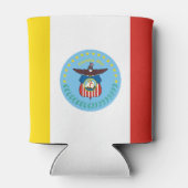 Flagge von Columbus, Ohio Can Cooler Dosenkühler (Rückseite)