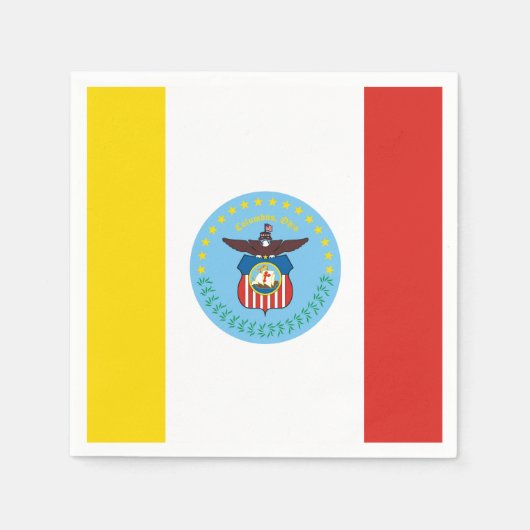 Flagge von Columbus, Ohio Papier Servietten (Vorderseite)