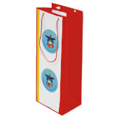 Flagge von Columbus, Ohio Weinbeutel Geschenktüte Für Weinflaschen (Vorderseite Schrägansicht)