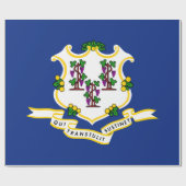 Flagge von Connecticut (US-Staat) Geschenkpapier (Flach)