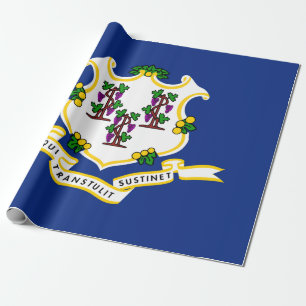 Flagge von Connecticut (US-Staat) Geschenkpapier