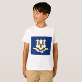 Flagge von Connecticut (US-Staat) T-Shirt (Vorne ganz)