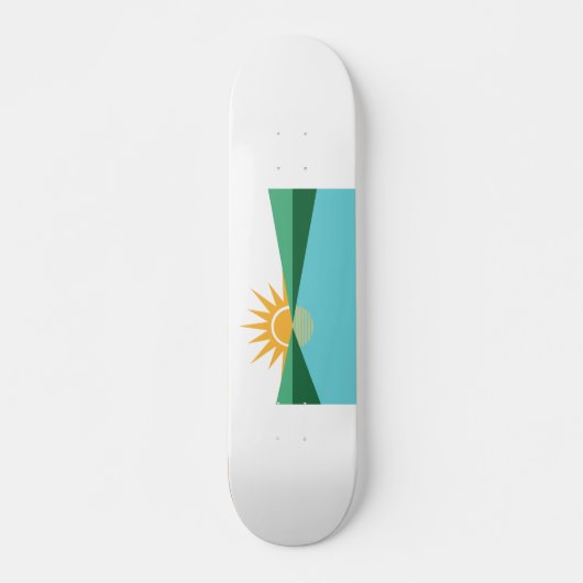 Flagge von Coral Springs, Florida Skateboard (Vorne)