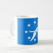 Flagge von Corpus Christi Kaffeetasse (Vorderseite Links)
