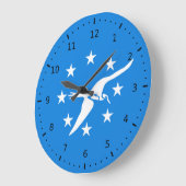 Flagge von Corpus Christi, Texas Große Wanduhr (Winkel)