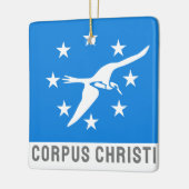 Flagge von Corpus Christi, Texas Keramikornament (Links)