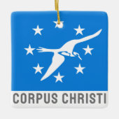 Flagge von Corpus Christi, Texas Keramikornament (Vorderseite)
