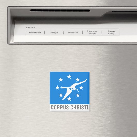 Flagge von Corpus Christi, Texas Magnet (In Situ (Geschirrspüler))