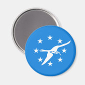 Flagge von Corpus Christi, Texas Magnet (Vorderseite/Rückseite)