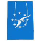 Flagge von Corpus Christi, Texas Mittlere Geschenktüte (Rückseite)