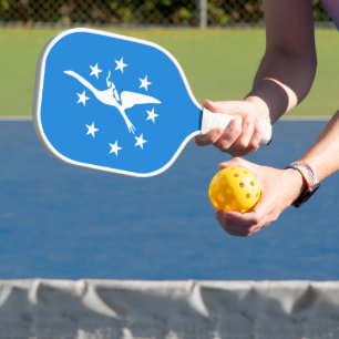 Flagge von Corpus Christi, Texas Pickleball Schläger