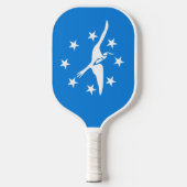 Flagge von Corpus Christi, Texas Pickleball Schläger (Vorderseite)