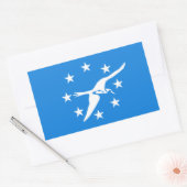 Flagge von Corpus Christi, Texas Rechteckiger Aufkleber (Umschlag)