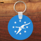 Flagge von Corpus Christi, Texas Schlüsselanhänger (Vorderseite)