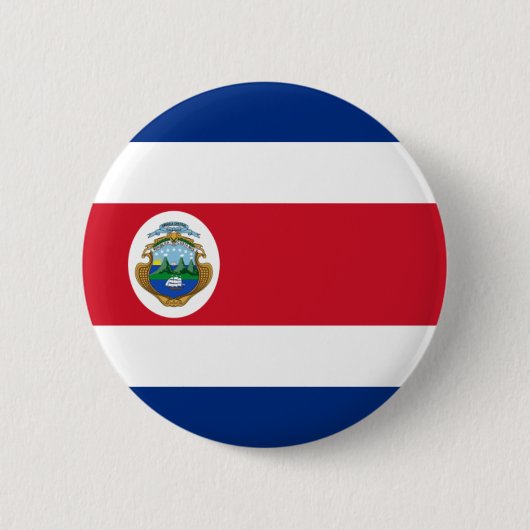 Flagge von Costa Rica auf Button-/Knopf-Abzeichen Button (Vorderseite)