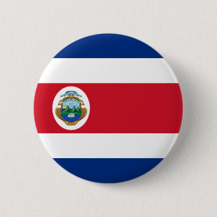 Flagge von Costa Rica auf Button-/Knopf-Abzeichen Button