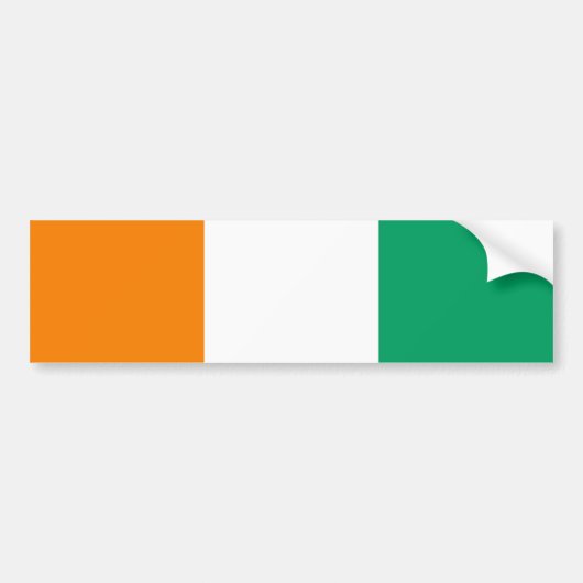 Flagge von Côte d'Ivoire Autoaufkleber (Vorne)