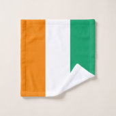 Flagge von Côte d'Ivoire Badhandtuch Set (Waschlappen)