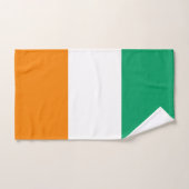 Flagge von Côte d'Ivoire Badhandtuch Set (Handtuch)