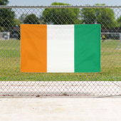 Flagge von Côte d'Ivoire Banner (Insitu)
