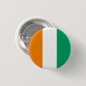 Flagge von Côte d'Ivoire Button (Vorne & Hinten)