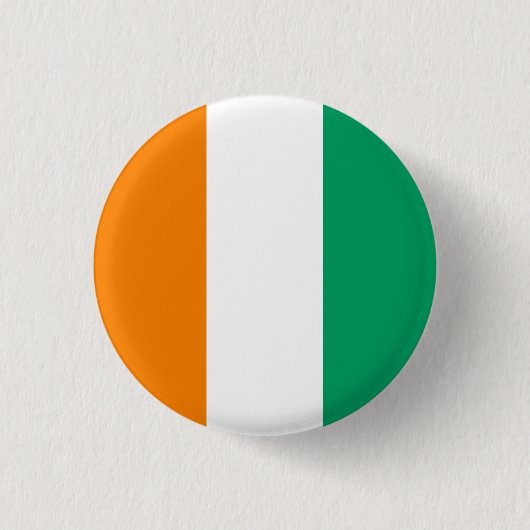 Flagge von Côte d'Ivoire Button (Vorderseite)