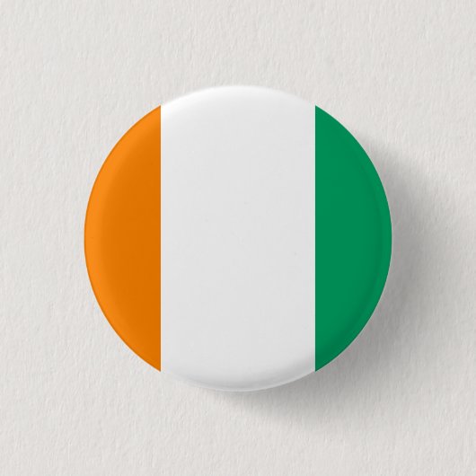 Flagge von Côte d'Ivoire Button (Vorderseite)