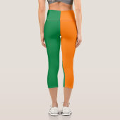 Flagge von Côte d'Ivoire Capri Leggings (Rückseite)