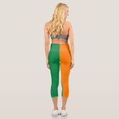 Flagge von Côte d'Ivoire Capri Leggings (Rückseite)