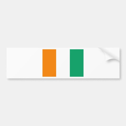 Flagge von Côte d'Ivoire - Drapeau de la Côte d'Iv Autoaufkleber (Vorne)