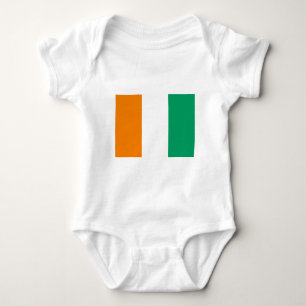 Flagge von Côte d'Ivoire - Drapeau de la Côte d'Iv Baby Strampler