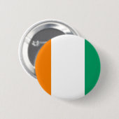 Flagge von Côte d'Ivoire - Drapeau de la Côte d'Iv Button (Vorne & Hinten)