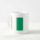 Flagge von Côte d'Ivoire - Drapeau de la Côte d'Iv Kaffeetasse (Vorderseite Links)