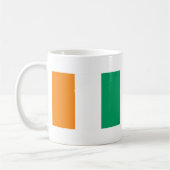 Flagge von Côte d'Ivoire - Drapeau de la Côte d'Iv Kaffeetasse (Links)